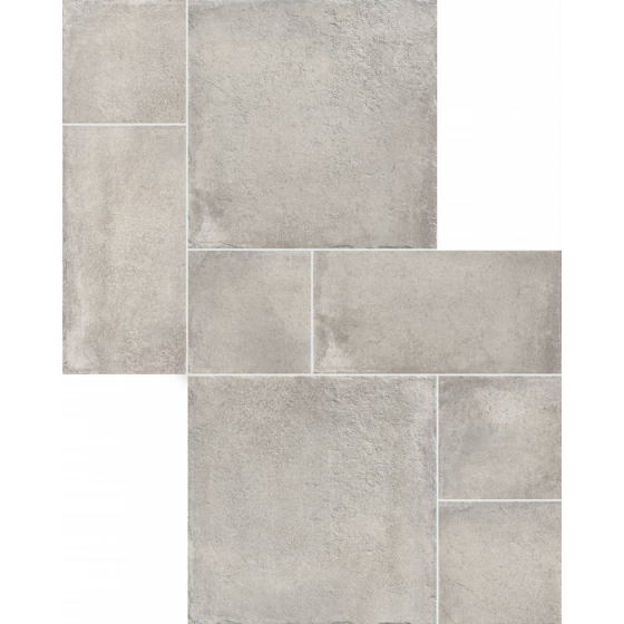 Keros Modula Portobello Silver Anti-Slip πλακάκι δαπέδου 100x100 λευκής μάζας με Matt Relieve φινίρισμα